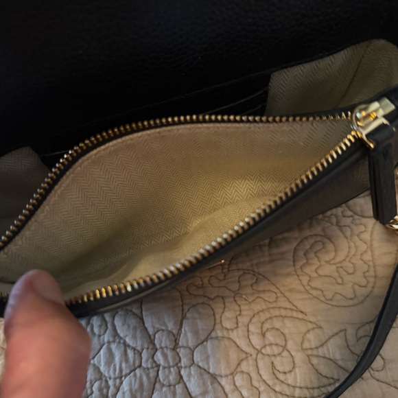 Tory Burch Limited Edition Top Handle Mini Bag Black Gold Crossbody - Picture 11 of 15